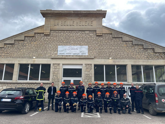 Formation des Jeunes Sapeurs Pompiers dans notre entrepôt