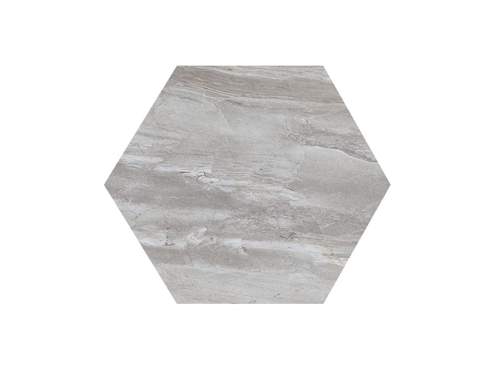 Carrelage Hexagonal Canyon Grigio - Blanche Matériaux Nobles